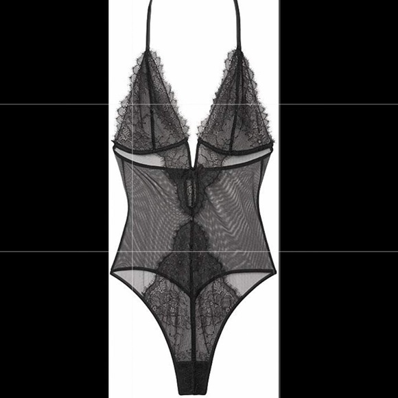 Victoria's Secret Sexy Lace Teddy Cutout Strappy Lingerie/bodysuit size small - Picture 4 of 9